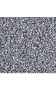 Miyuki delica beads 15/0 - Opaque ghost grey ab DBS-1579